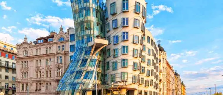 Bâtiment à Prague atypique