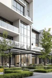 Immeuble vu de l'exterieur
