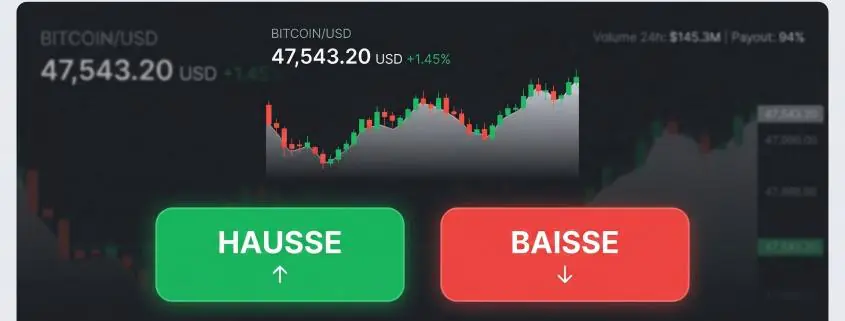 Illustration d'une plateforme d'investissement spéculatif